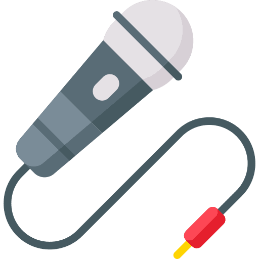 Microphone birthday and party music karaoke icon Microphone birthday and party music karaoke icon
