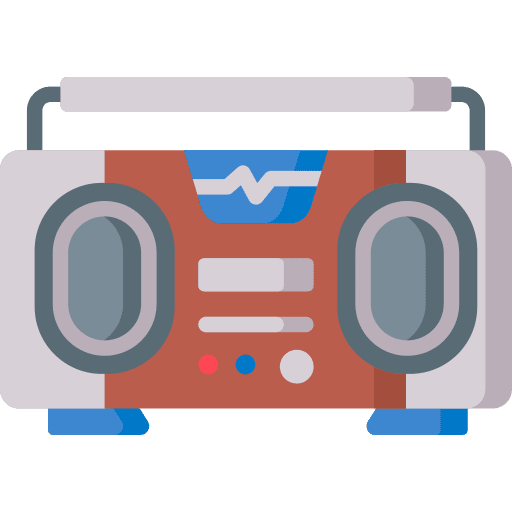Music player radio music and multimedia electronic icon Music player radio music and multimedia electronic icon