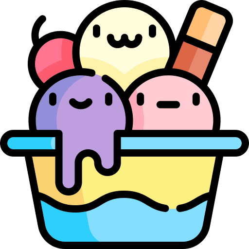 Ice cream ice cream shop bucket food and restaurant icon