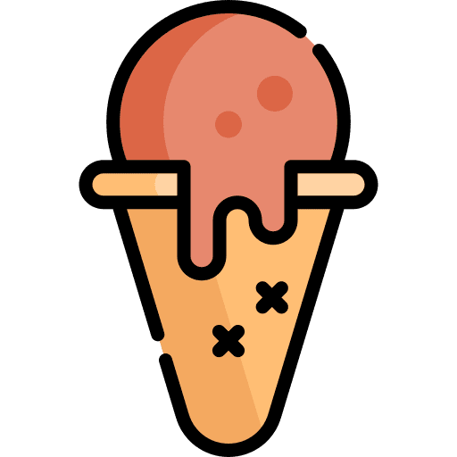 Ice cream summertime dessert sweet food icon