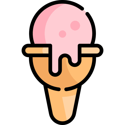 Ice cream summertime summer food and restaurant icon Ice cream summertime summer food and restaurant icon