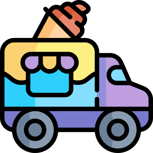 Ice cream truck food truck food and restaurant vehicle icon Ice cream truck food truck food and restaurant vehicle icon