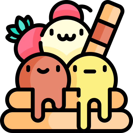 Pancake summertime ice cream sweet food icon Pancake summertime ice cream sweet food icon