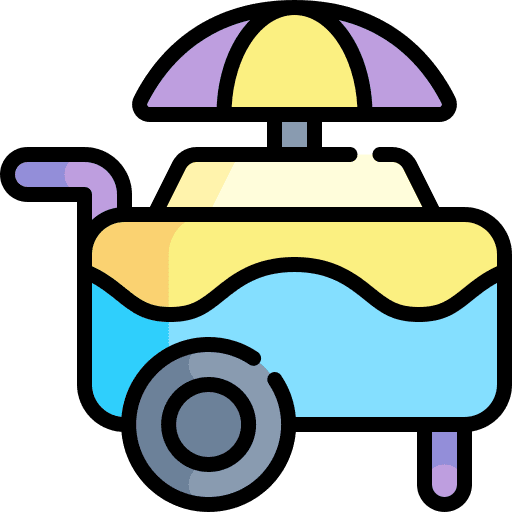 Food stand fast food food stall urban icon Food stand fast food food stall urban icon