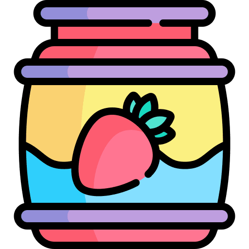 Jam breakfast farming and gardening food and restaurant icon Jam breakfast farming and gardening food and restaurant icon