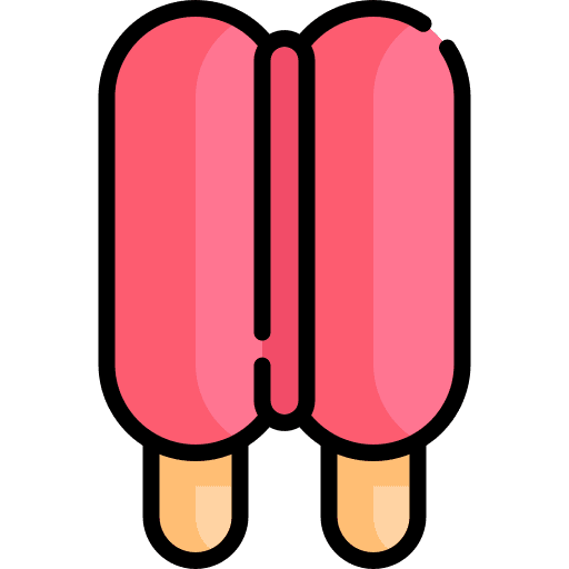 Popsicle ice cream shop summertime double icon Popsicle ice cream shop summertime double icon
