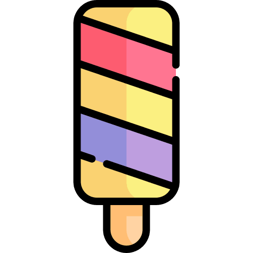 Popsicle summertime summer food and restaurant icon Popsicle summertime summer food and restaurant icon