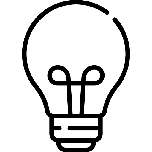 Light bulb electricity invention electronics icon Light bulb electricity invention electronics icon