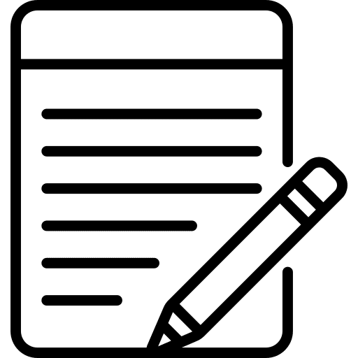 Note memo document write icon