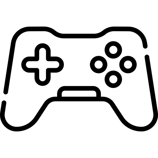 Video game gaming wireless gamepad icon