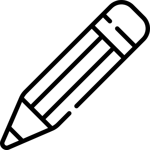 Write draw education pencil crayon icon