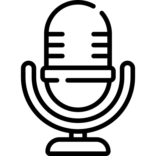 Microphone communications electronics voice recorder icon Microphone communications electronics voice recorder icon