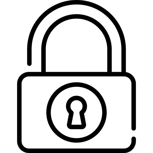 Padlock privacy protection lock icon Padlock privacy protection lock icon