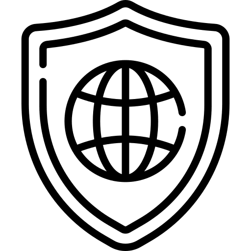 Vpn shield web security icon Vpn shield web security icon