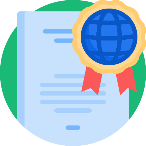 Document badge ecology and environment sustainability icon