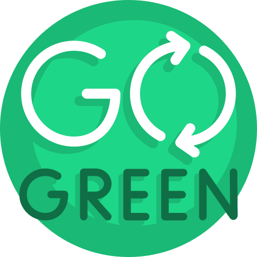 Go green eco friendly ecology and environment go green icon