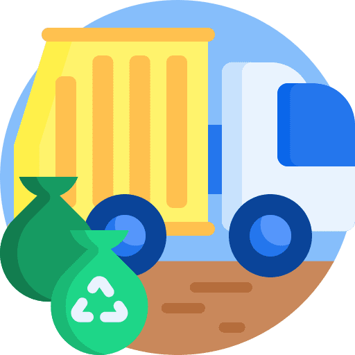 Garbage truck automobile miscellaneous trash truck icon