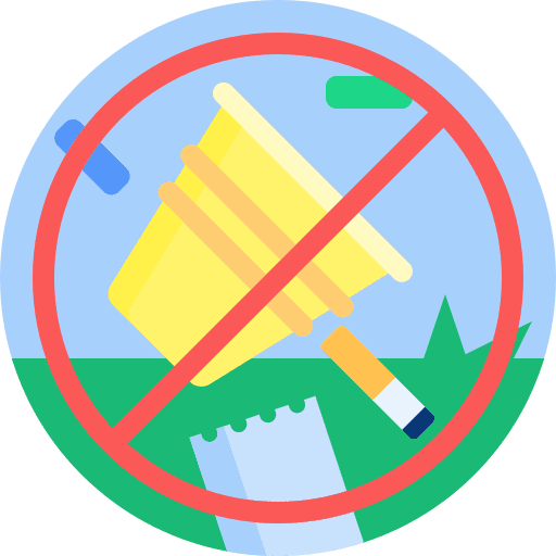 No littering prohibition forbidden no littering icon No littering prohibition forbidden no littering icon