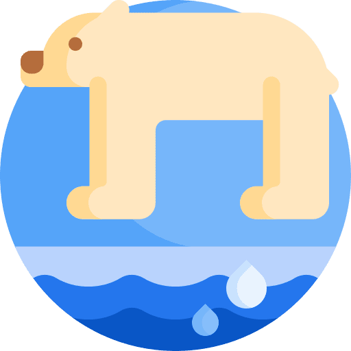 Polar bear climate change animals bear icon Polar bear climate change animals bear icon