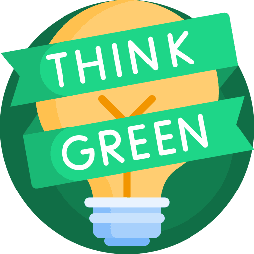 Think green invention light bulb idea icon Think green invention light bulb idea icon