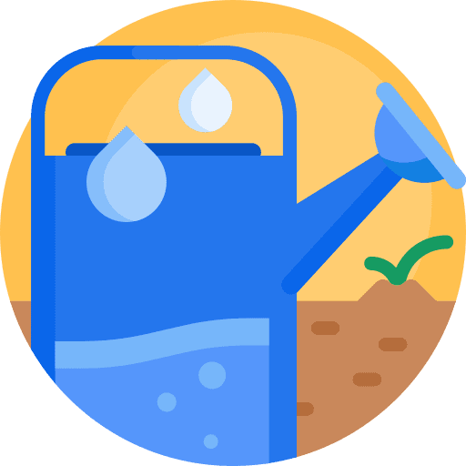 Watering can agriculture farming and gardening plant icon