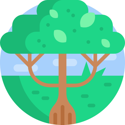 Tree scenery landscape rainforest icon Tree scenery landscape rainforest icon
