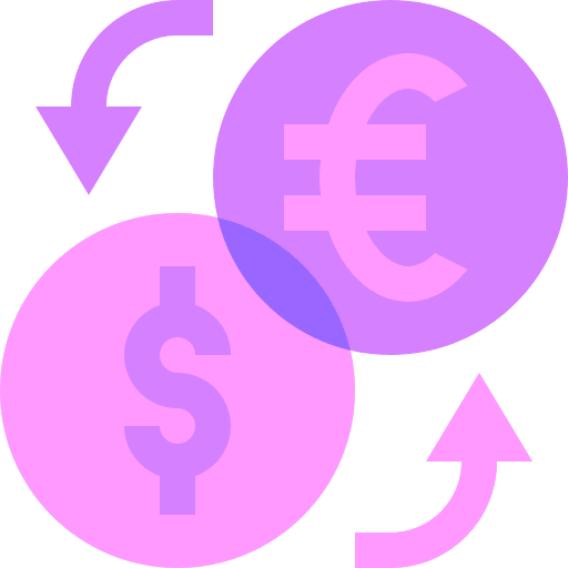 Currency exchange euro currency exchange money exchange icon