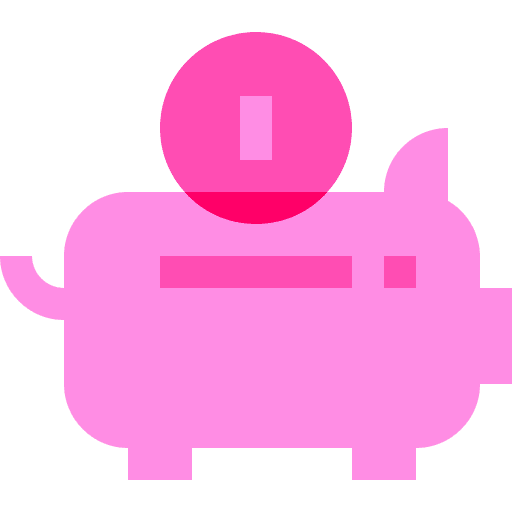 Piggy bank save bank funds icon Piggy bank save bank funds icon