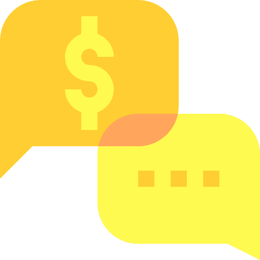 Chat conversation chat box dollar icon Chat conversation chat box dollar icon