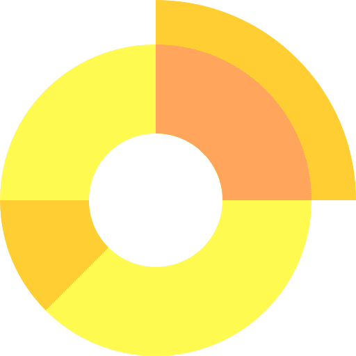 Pie chart usage business and finance business icon Pie chart usage business and finance business icon