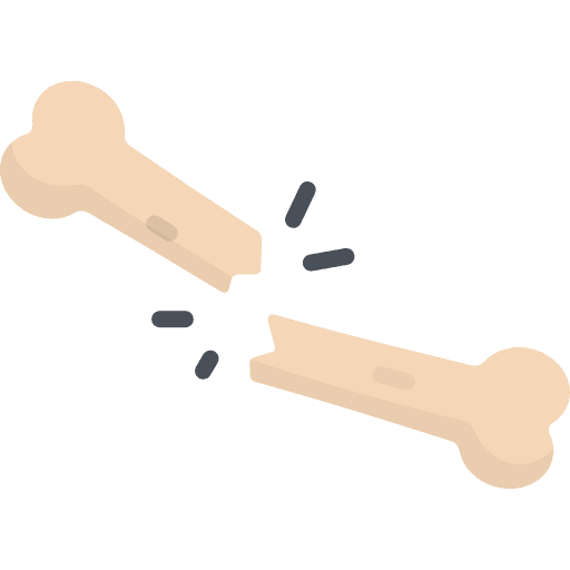 Bone body parts injury medical icon Bone body parts injury medical icon