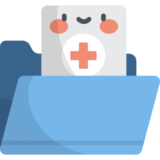 Medical history health clinic cross report icon Medical history health clinic cross report icon