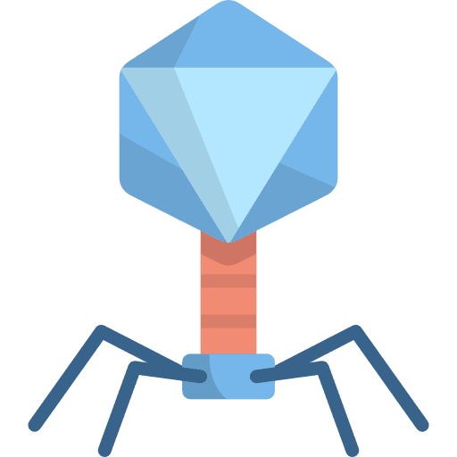 Virus medical biology science icon Virus medical biology science icon
