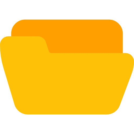 Folder storage interface office material icon