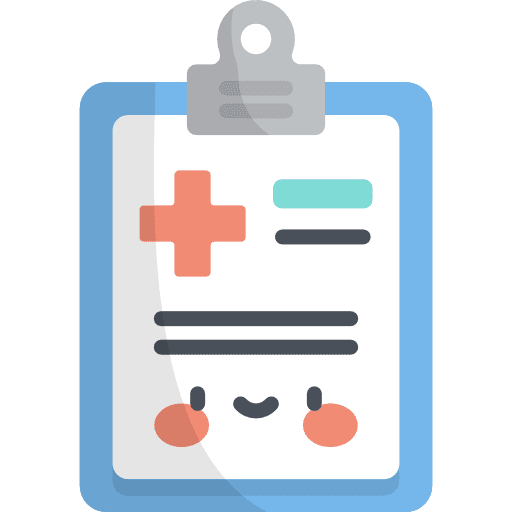 Medical history files and folders sports and competition hospital icon Medical history files and folders sports and competition hospital icon