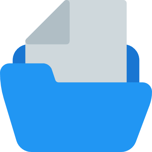 Folder files and folders office material interface icon Folder files and folders office material interface icon