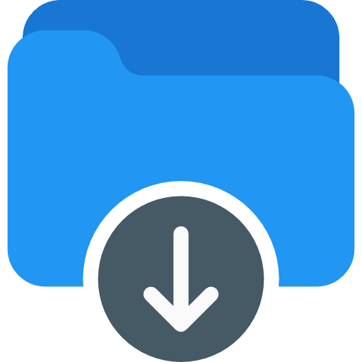 Folder office material files and folders storage icon