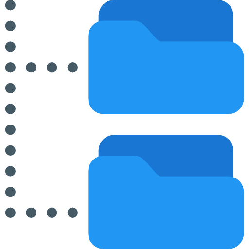 Folder storage interface office material icon Folder storage interface office material icon