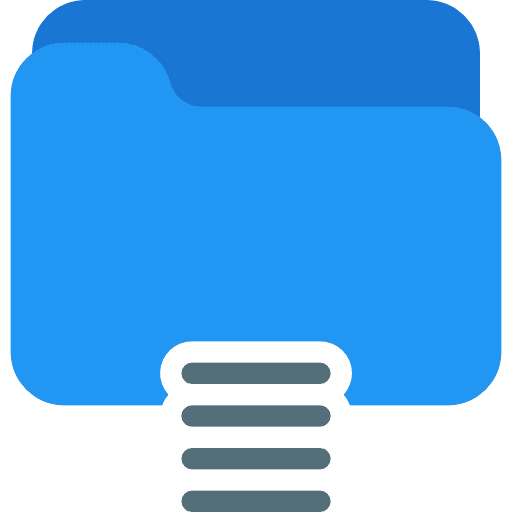 Folder storage office material file storage icon Folder storage office material file storage icon