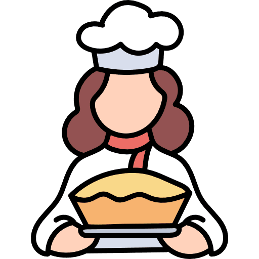 Baker user food and restaurant male chef icon