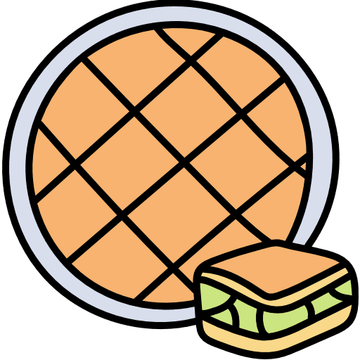 Baklava bakery pistachio turkey icon