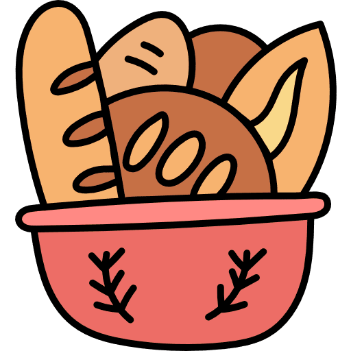 Bread bread handmade food and restaurant icon