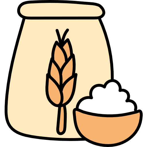 Flour oatmeal canister cereal icon