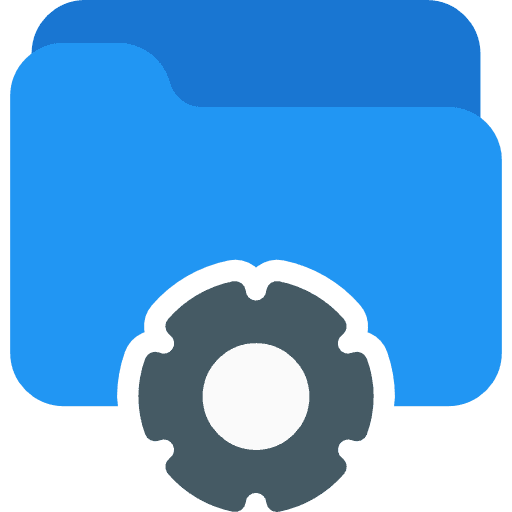 Folder file storage office material data storage icon Folder file storage office material data storage icon