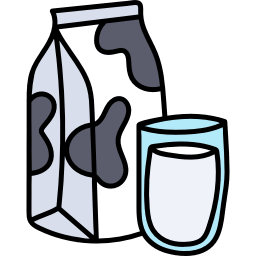 Milk milk breakfast healthy food icon