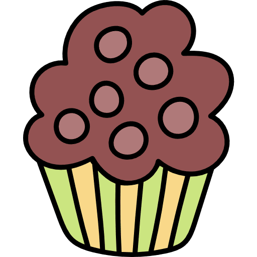 Cupcake food and restaurant chips dessert icon
