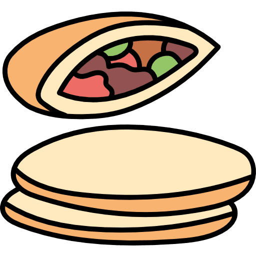 Pita  food bakery pita icon