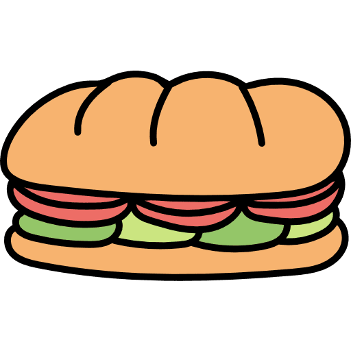 Sandwich bread food sandwich icon