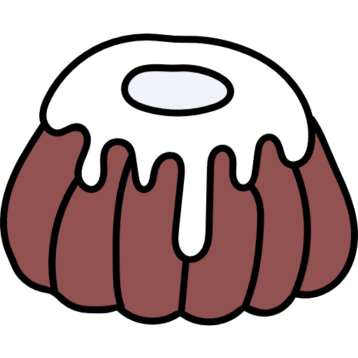 Sponge cake sweet dessert sponge cake icon