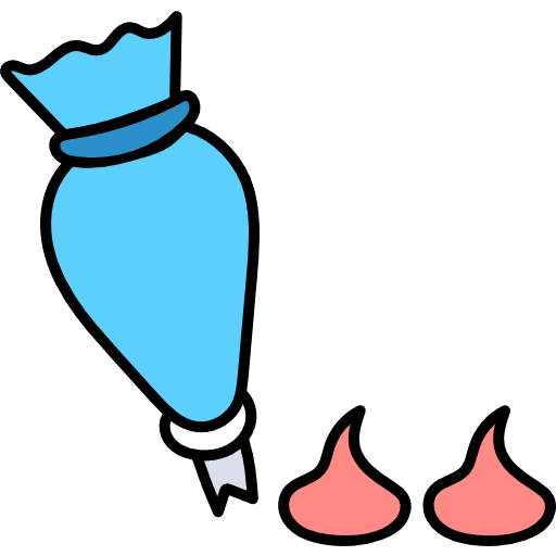 Pastry bag food kitchen food and restaurant icon